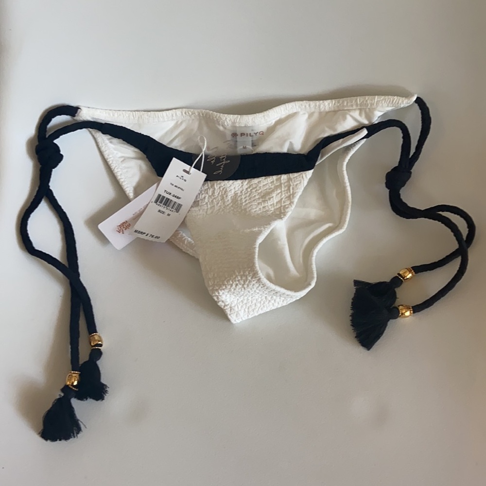 NWT Pilyq TUX Mix-up Full Coverage Bikini Bottom M
